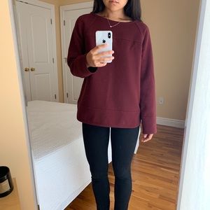 Banana Republic Maroon Boat Neck Top